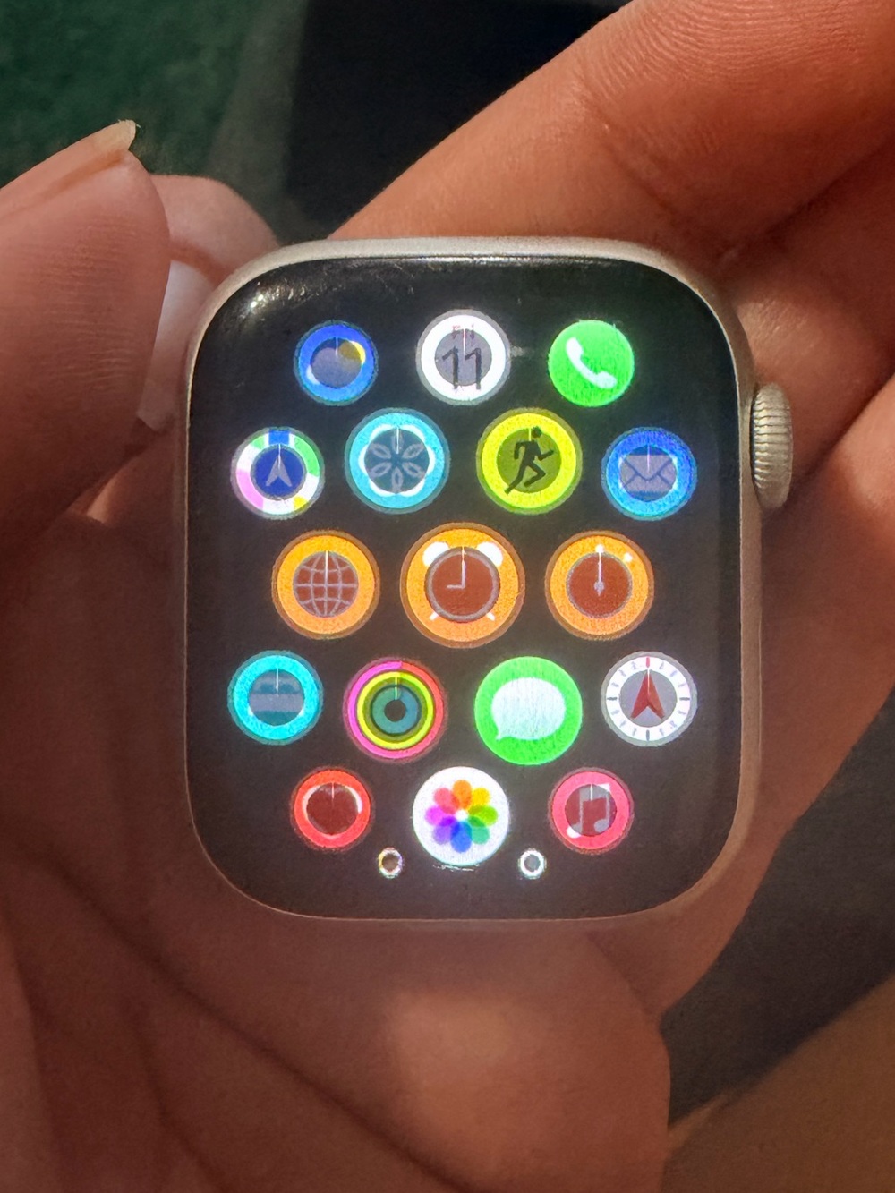 Apple Watch Series 7 with Beige Sport Band and Charger - Picture 7 of 11